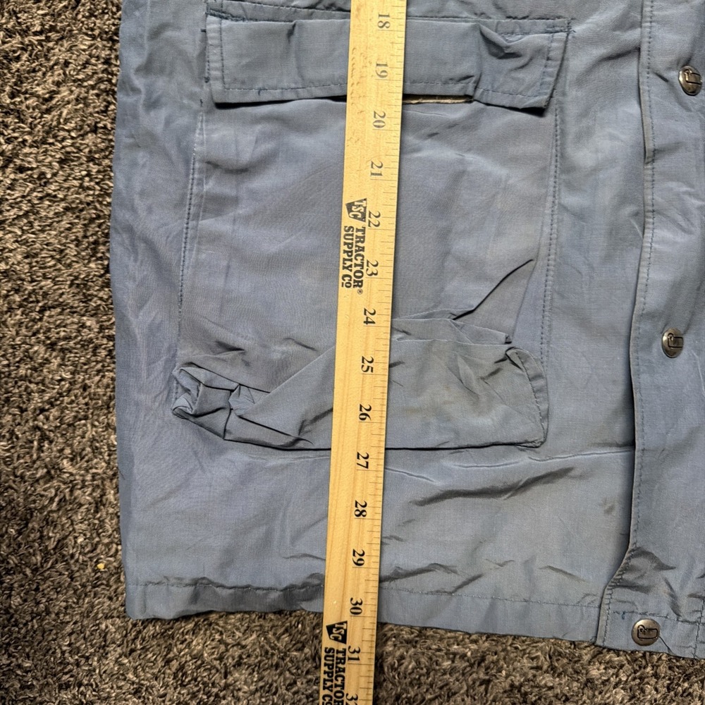 VTG 60s Woolrich Mountain Parka Mens L Blue Wool Lined Chore Barn Coat USA - Picture 5 of 11